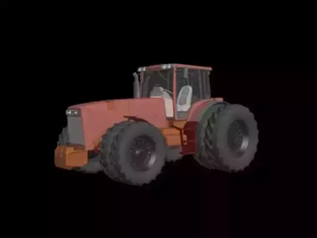 Truck tractor Low-poly 3D model