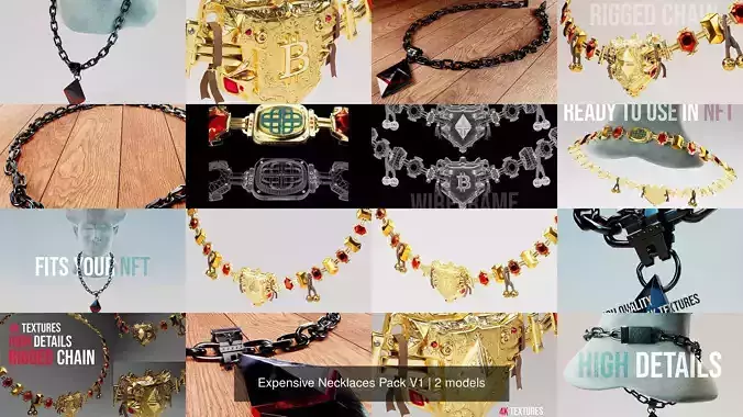 Expensive Necklaces Pack V1
