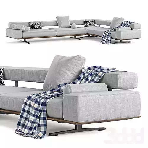 WING Sectional sofa By Flexform