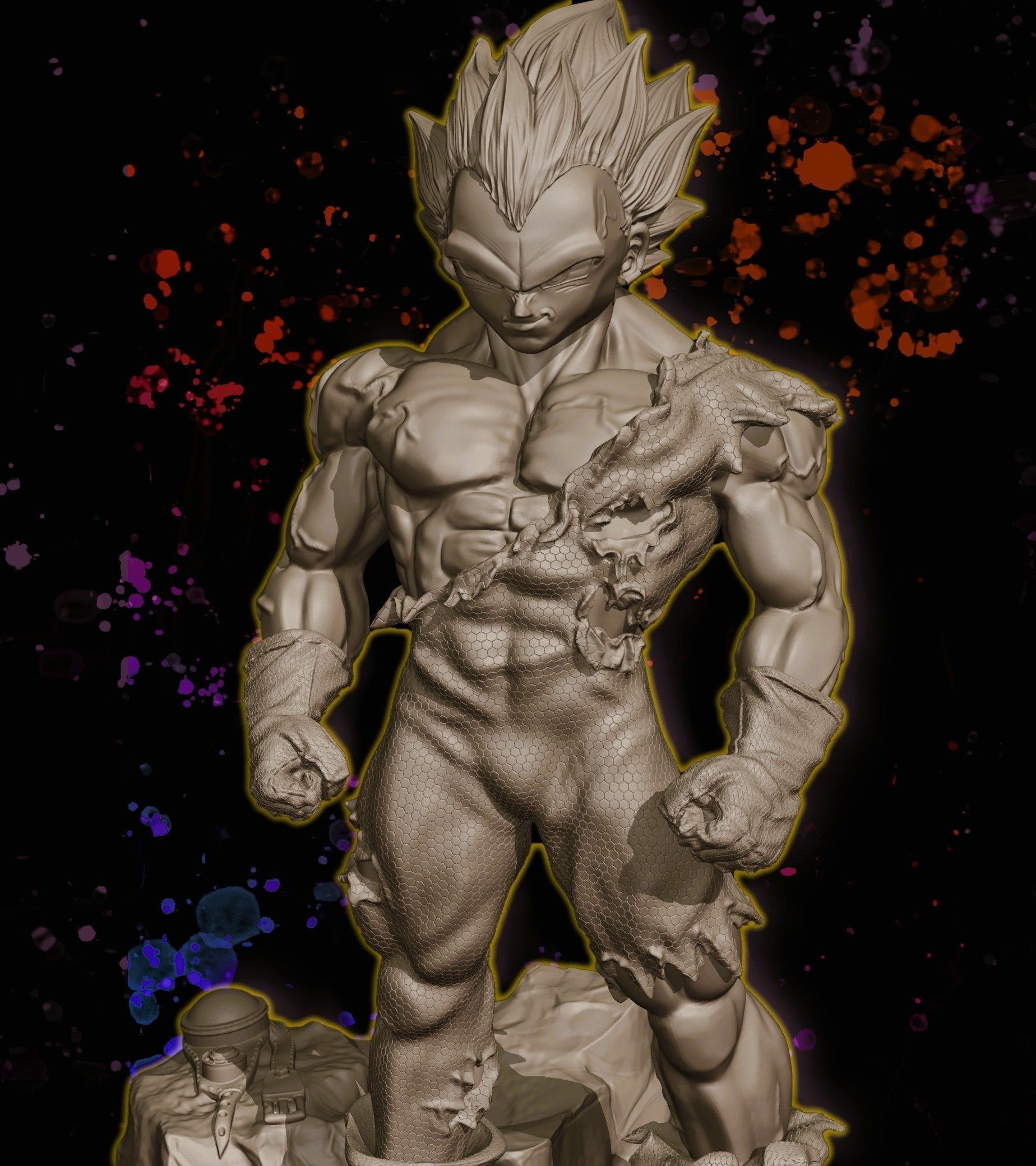 VEGETA ULTRA EGO 3D print model_8