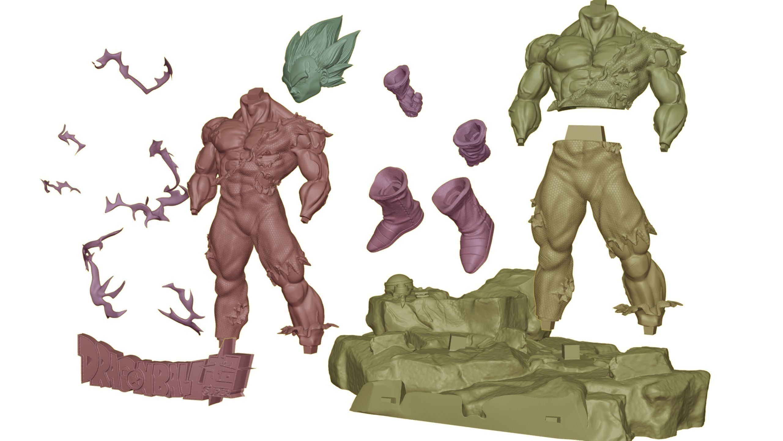 VEGETA ULTRA EGO 3D print model_10