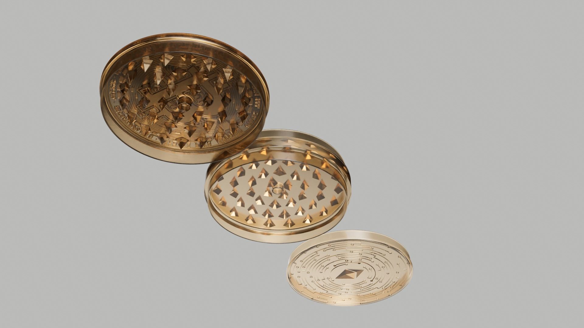 Grinder bitcoin 3D model_3