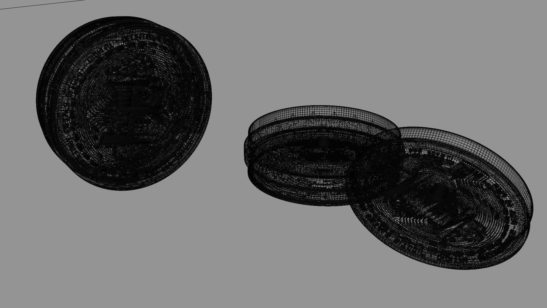 Grinder bitcoin 3D model_16