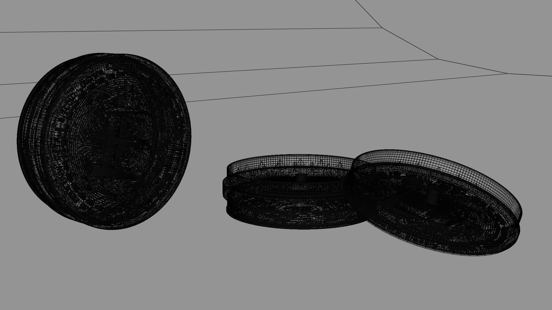 Grinder bitcoin 3D model_15