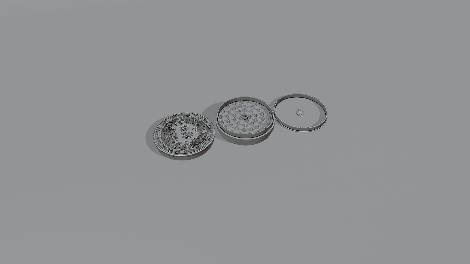 Grinder bitcoin 3D model_11