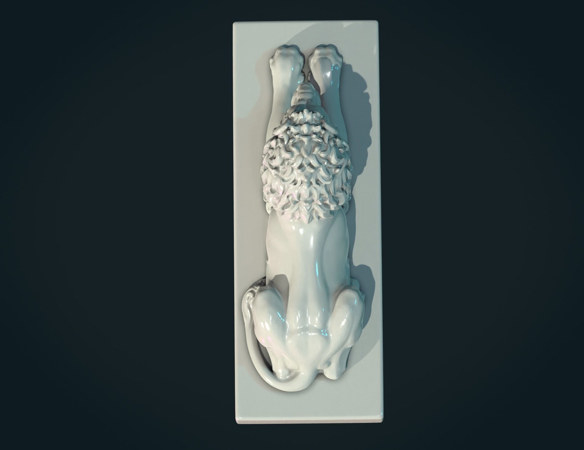 Lion Sculpture 3D print model_6