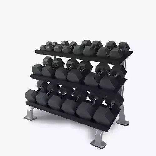 Hampton 3T-FLT Flat Tray rack 3D model