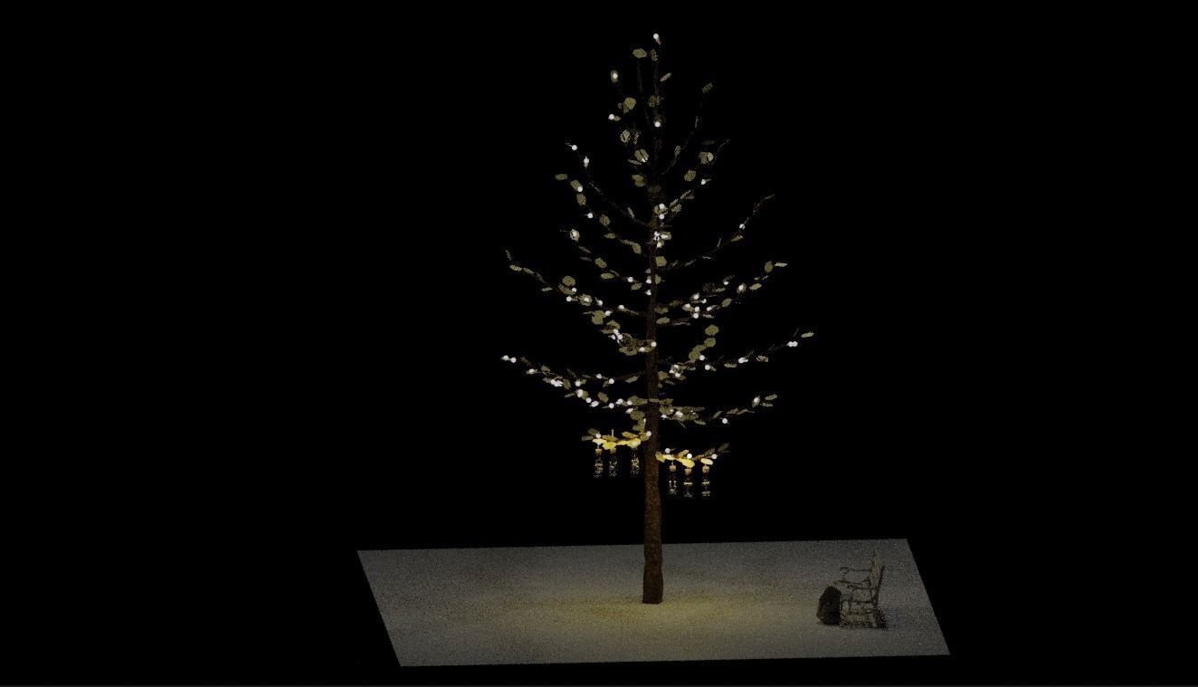 tree  model 3D model_2