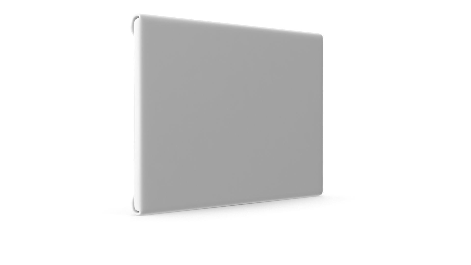 White Envelope - Closed Low-poly 3D model_4