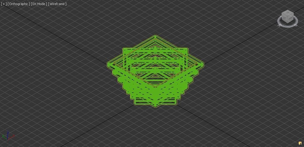 wooden coffee table  Low-poly 3D model_10