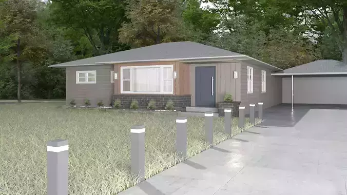 3d villa house model architecture 3D model