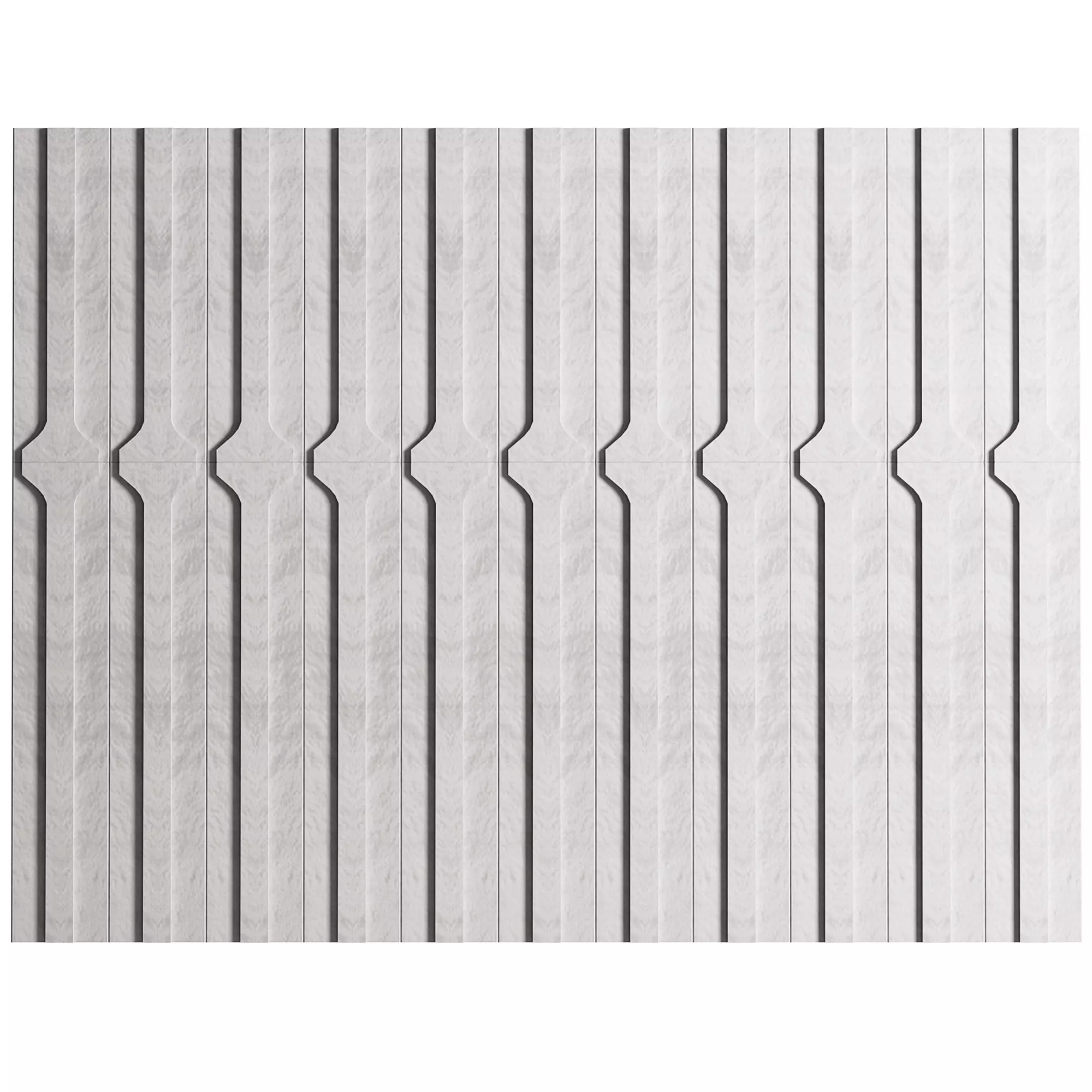 Panel slatted wall panels 3D model_0