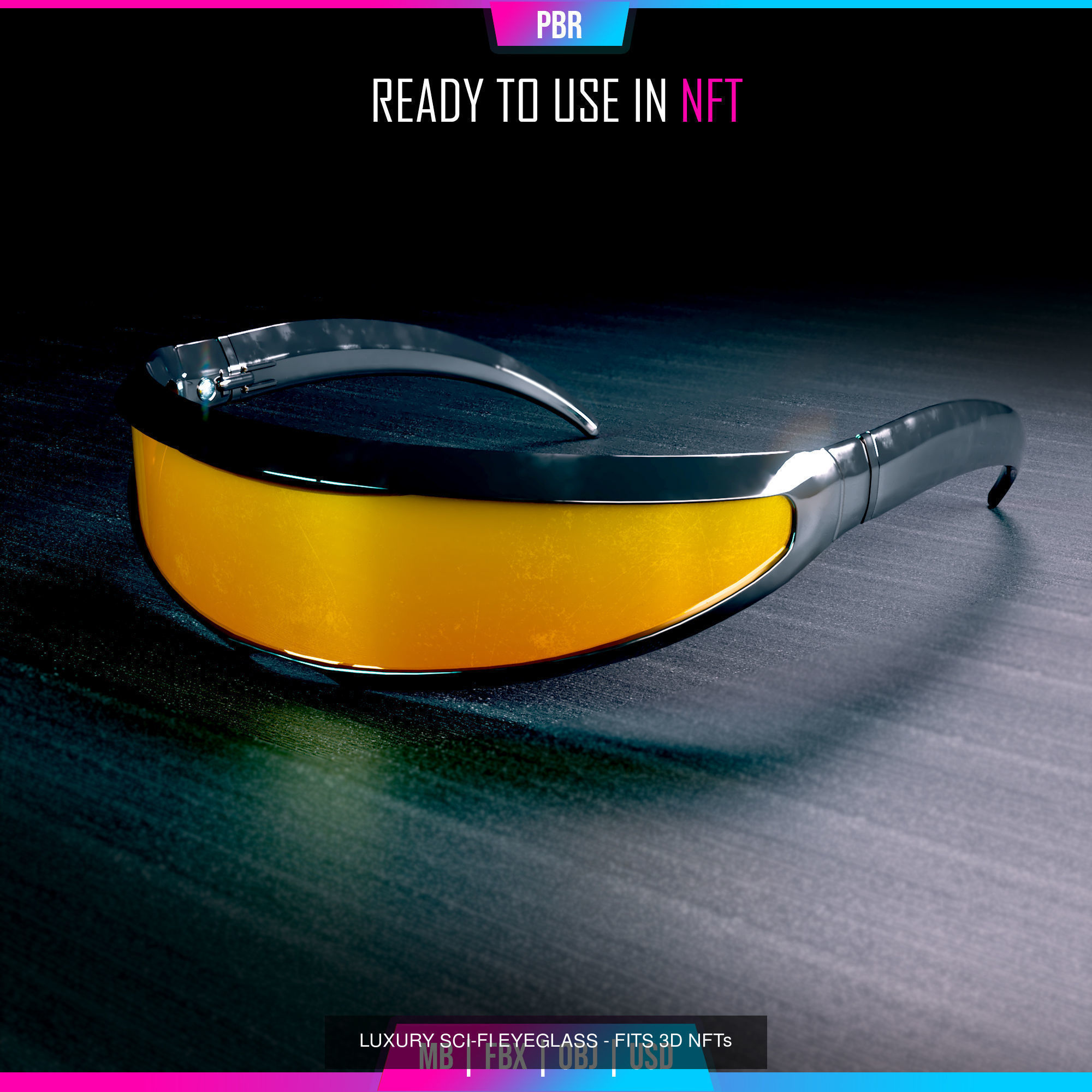 Luxury Eye Glasses Pack V1 3D Model Collection_4