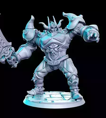 Iron Golem Final Fantasy 32mm Pre-supported 3D print model