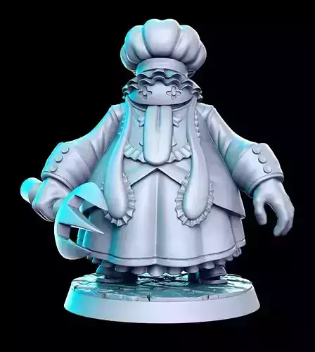 Quina Quen Final Fantasy 32mm Pre-supported 3D print model