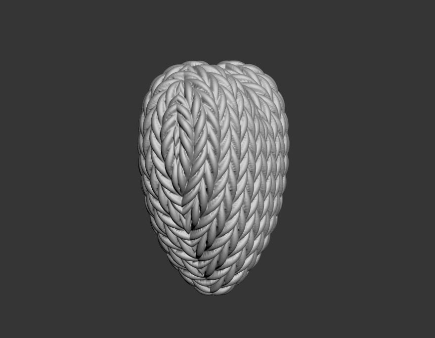 Knitted Heart 3D print model_12