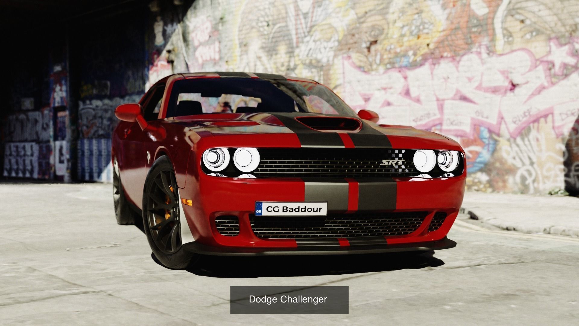 dodge-Mercedes-tunnel mercedes amg sports car in desert 3D Model Collection_6