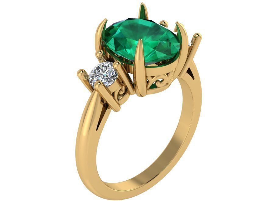 Cushion Braided Ring 1788 3D print model 3D print model_1