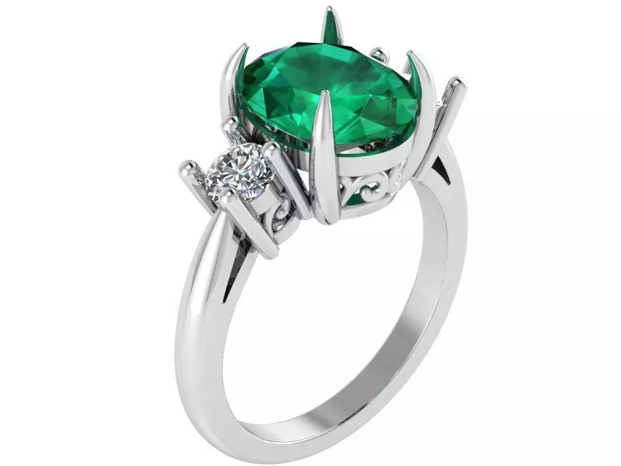 Cushion Braided Ring 1788 3D print model 3D print model_0