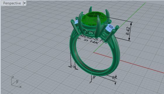 Cushion Braided Ring 1788 3D print model 3D print model_6