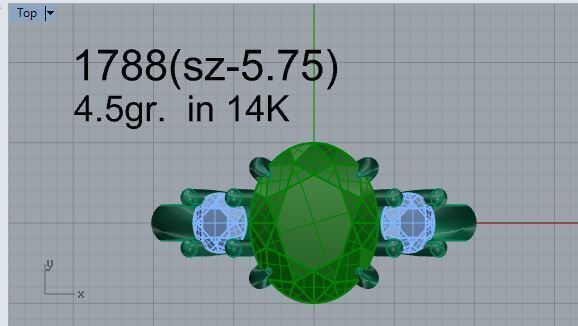 Cushion Braided Ring 1788 3D print model 3D print model_4