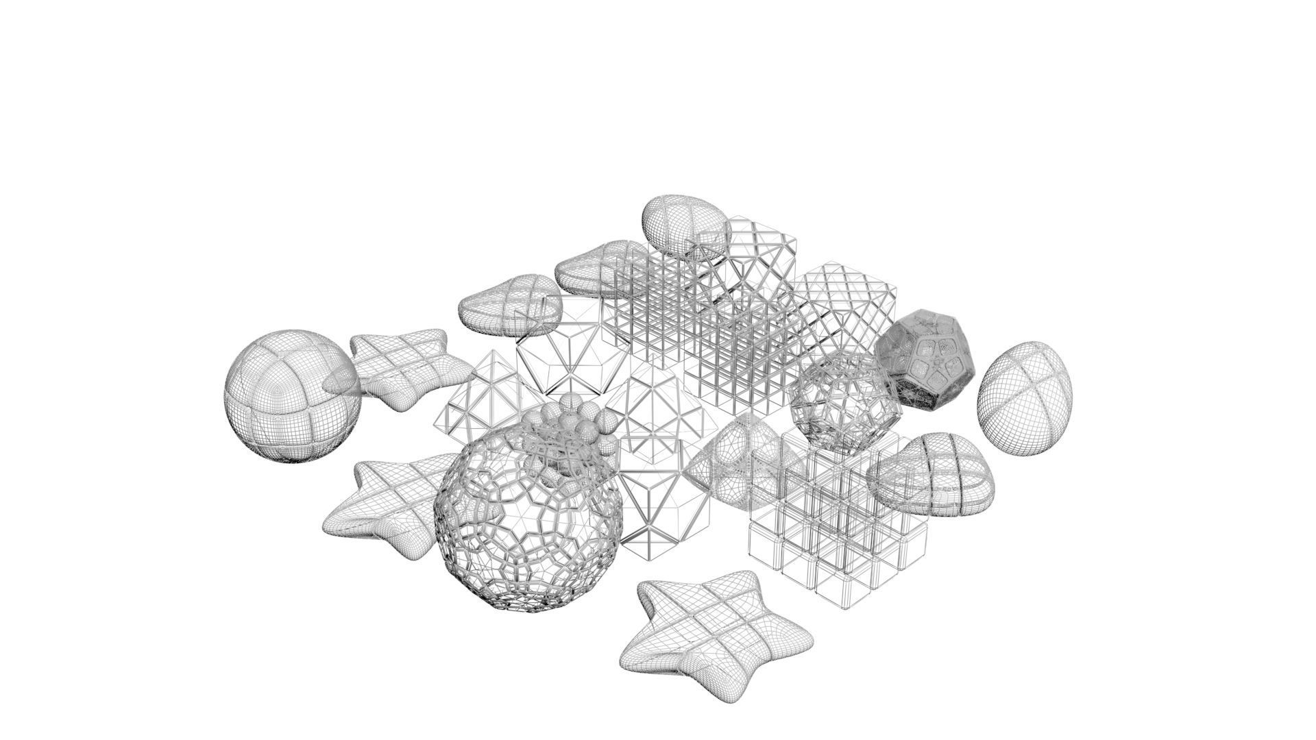 Different Type of Rubiks Cube Collection 3D model_14