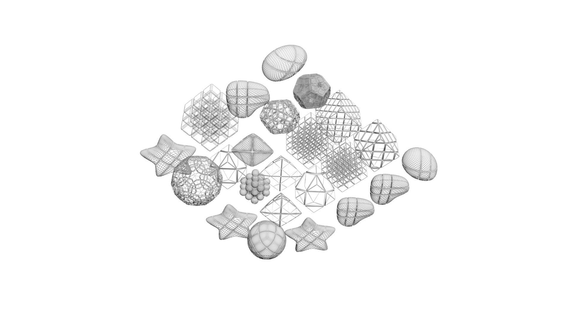 Different Type of Rubiks Cube Collection 3D model_15