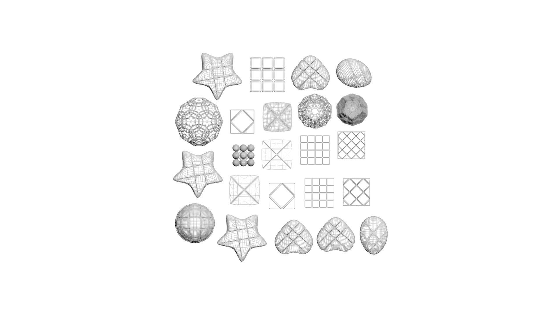 Different Type of Rubiks Cube Collection 3D model_21