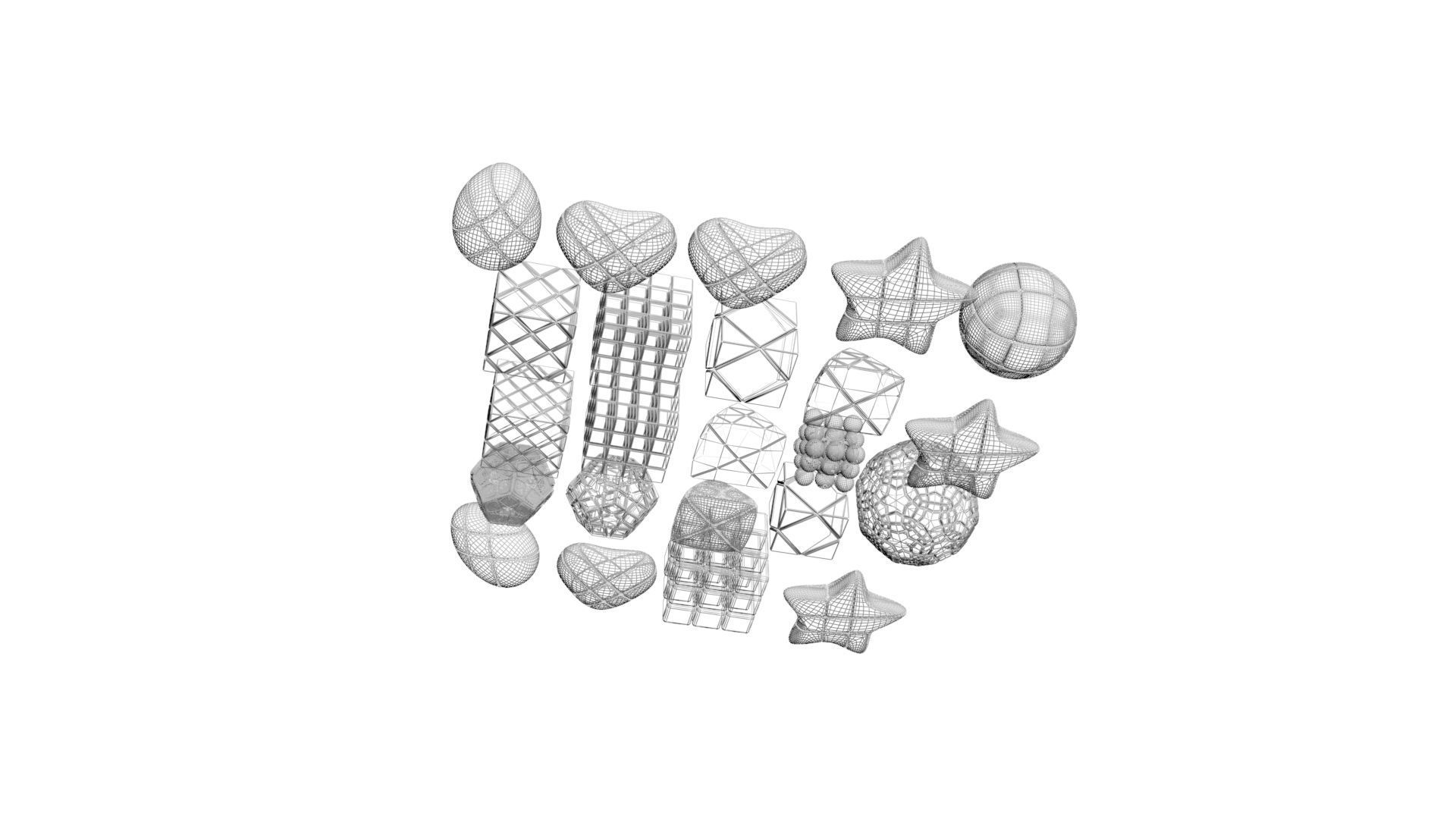 Different Type of Rubiks Cube Collection 3D model_17