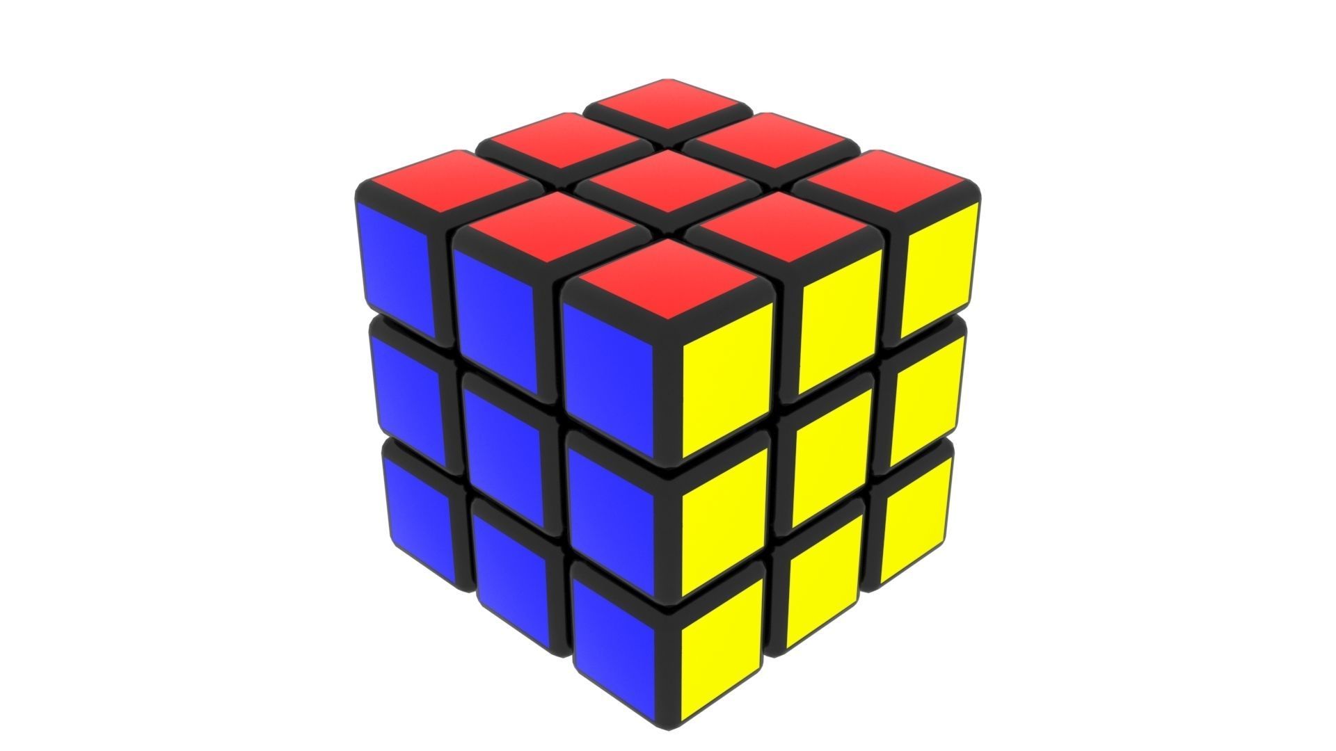 Different Type of Rubiks Cube Collection 3D model_7