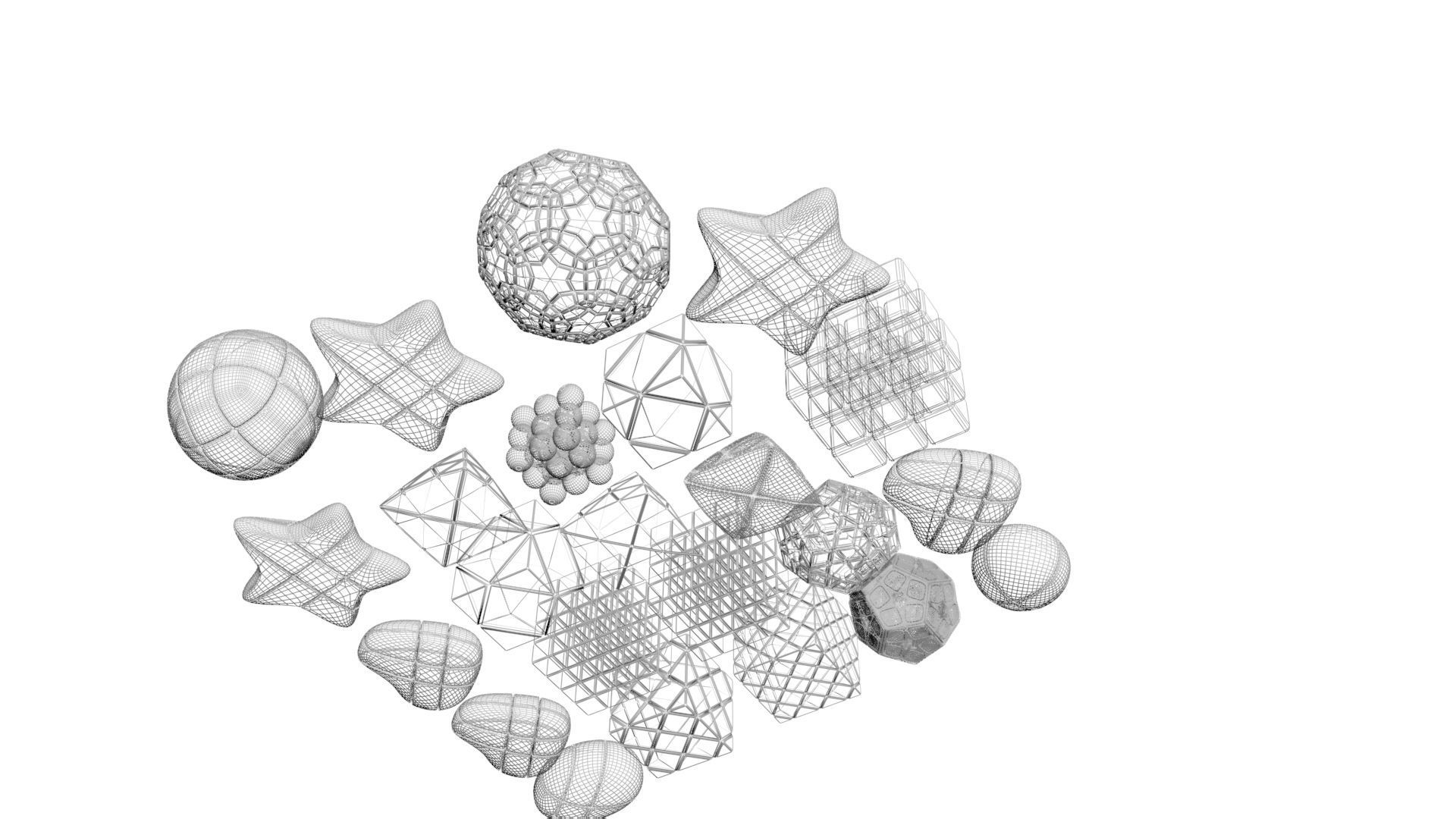 Different Type of Rubiks Cube Collection 3D model_16