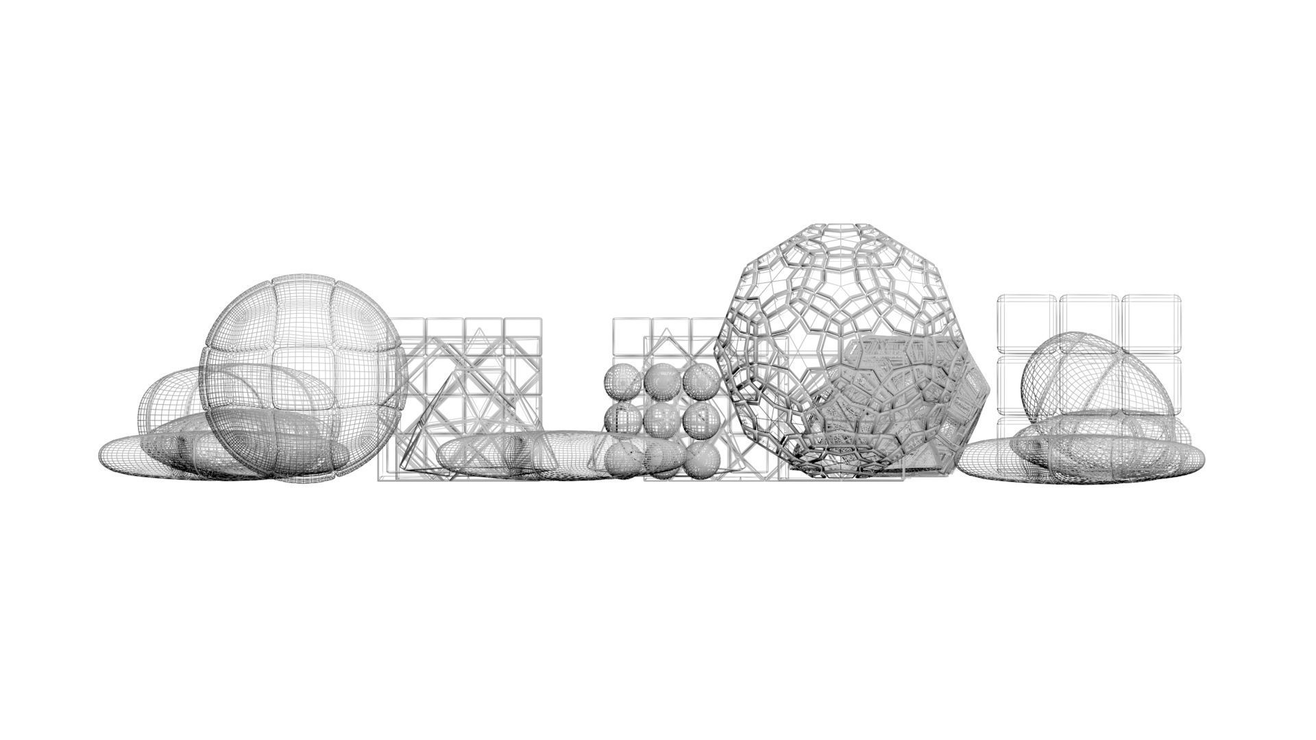 Different Type of Rubiks Cube Collection 3D model_24