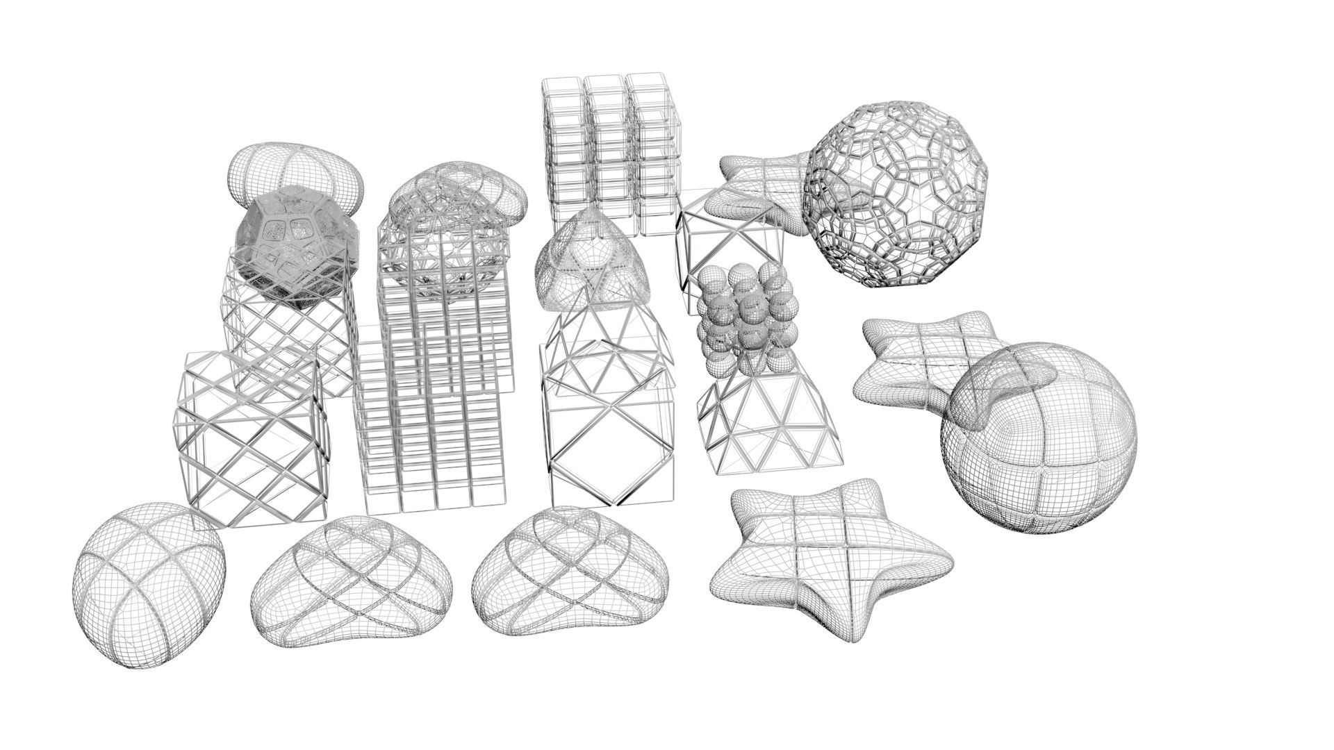 Different Type of Rubiks Cube Collection 3D model_18