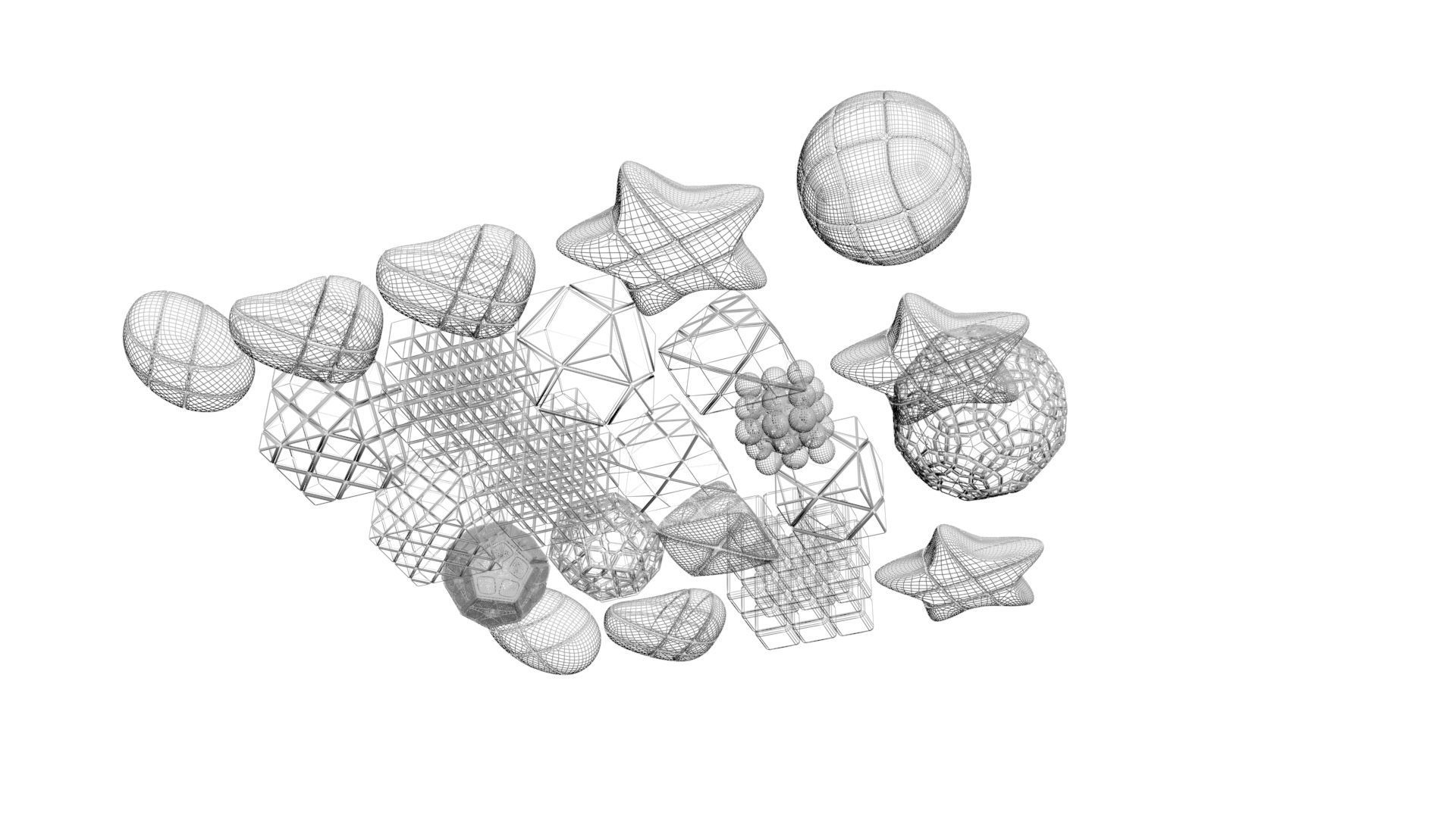 Different Type of Rubiks Cube Collection 3D model_22