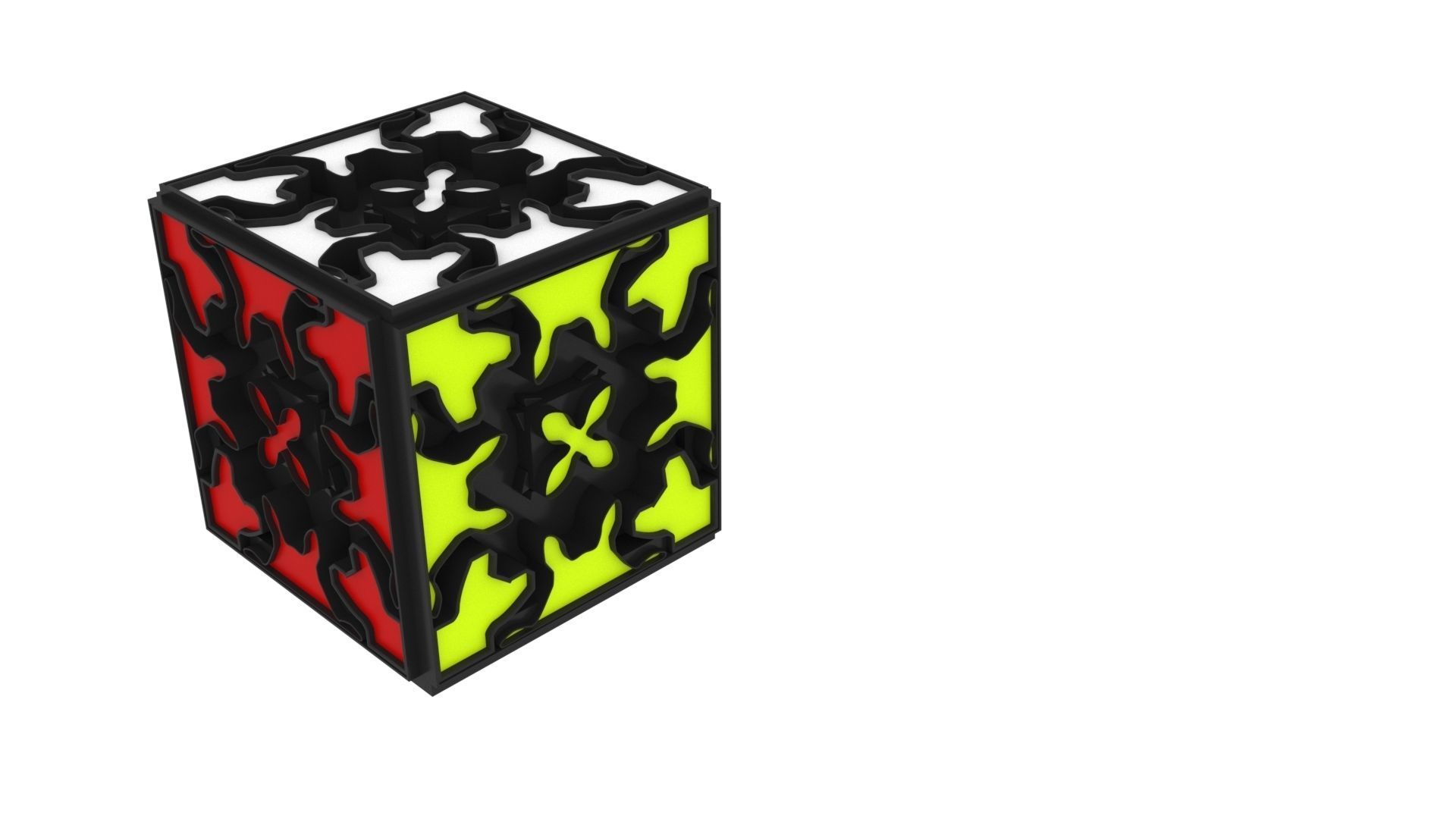 Different Type of Rubiks Cube Set 3D model_5