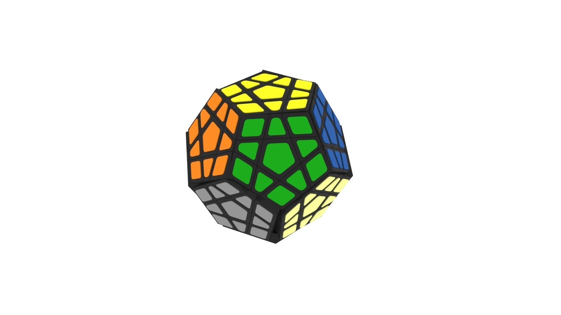 Different Type of Rubiks Cube Set 3D model_3