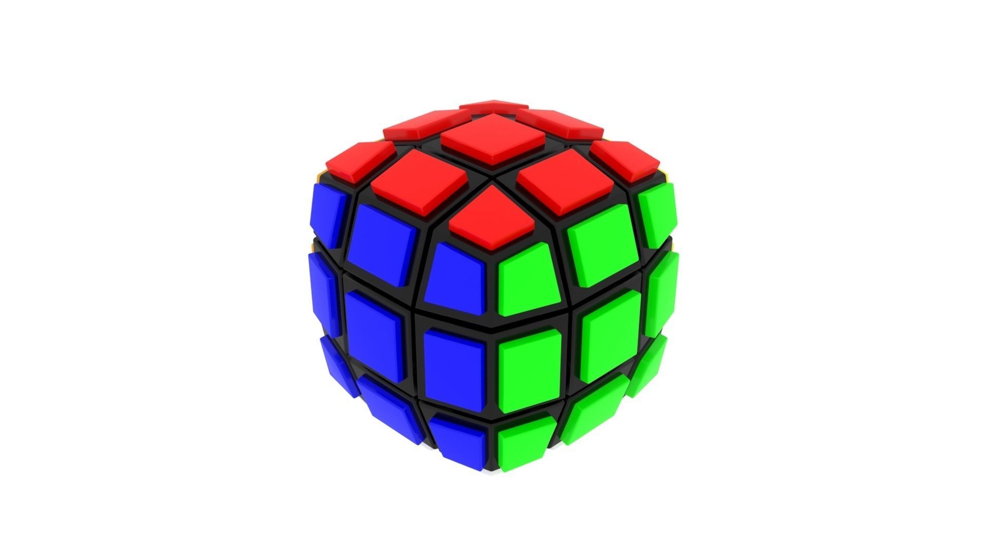Different Type of Rubiks Cube Set 3D model_7
