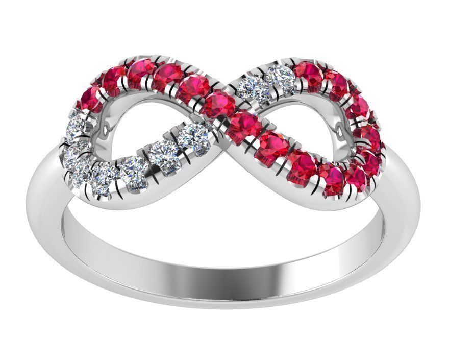  Forever together Brilliant  ring 1793 3D print model 3D print model_2