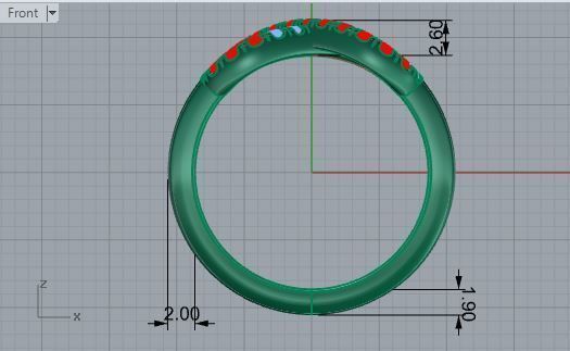  Forever together Brilliant  ring 1793 3D print model 3D print model_5