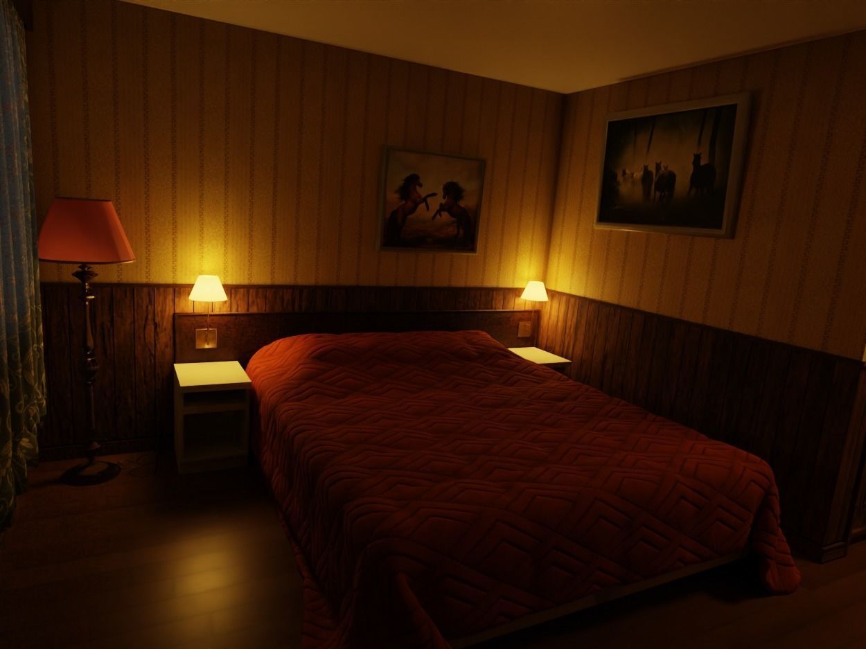 Motel Room 108 3D model_2
