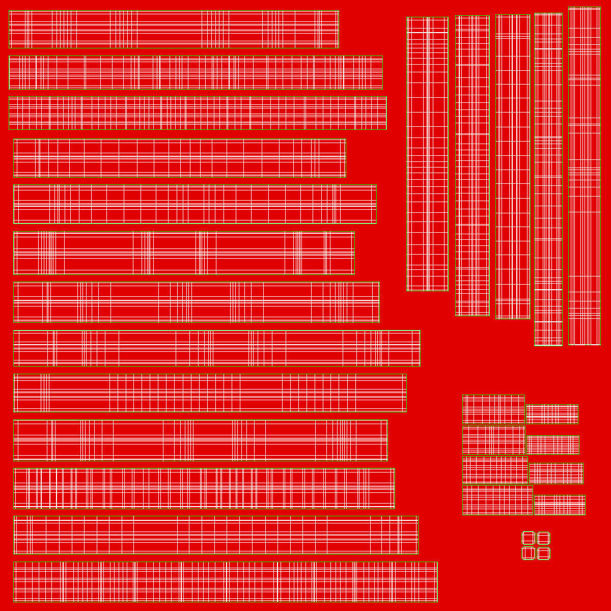 Speech Bubble Set Low-poly 3D model_9