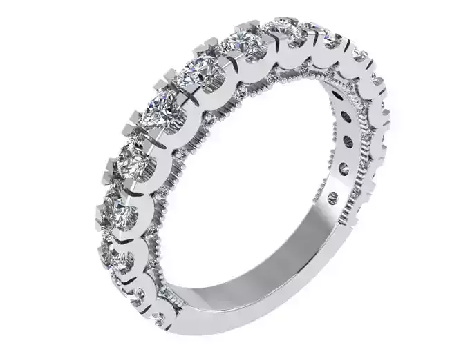 Round Oval Diamond ring 1799 3D print model