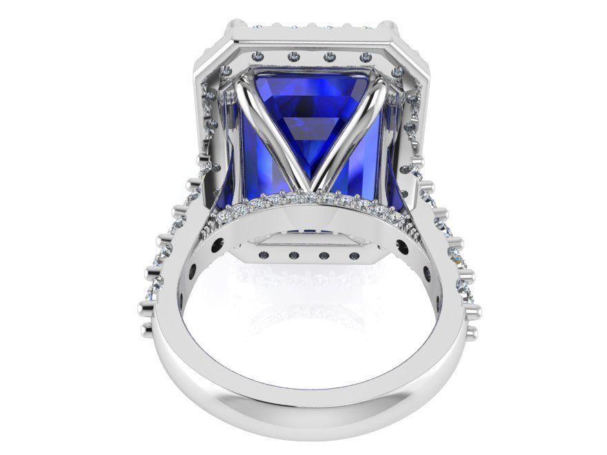 Round Cluster Ring  1801  3D print model 3D print model_3