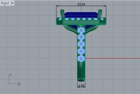 Round Cluster Ring  1801  3D print model 3D print model_6