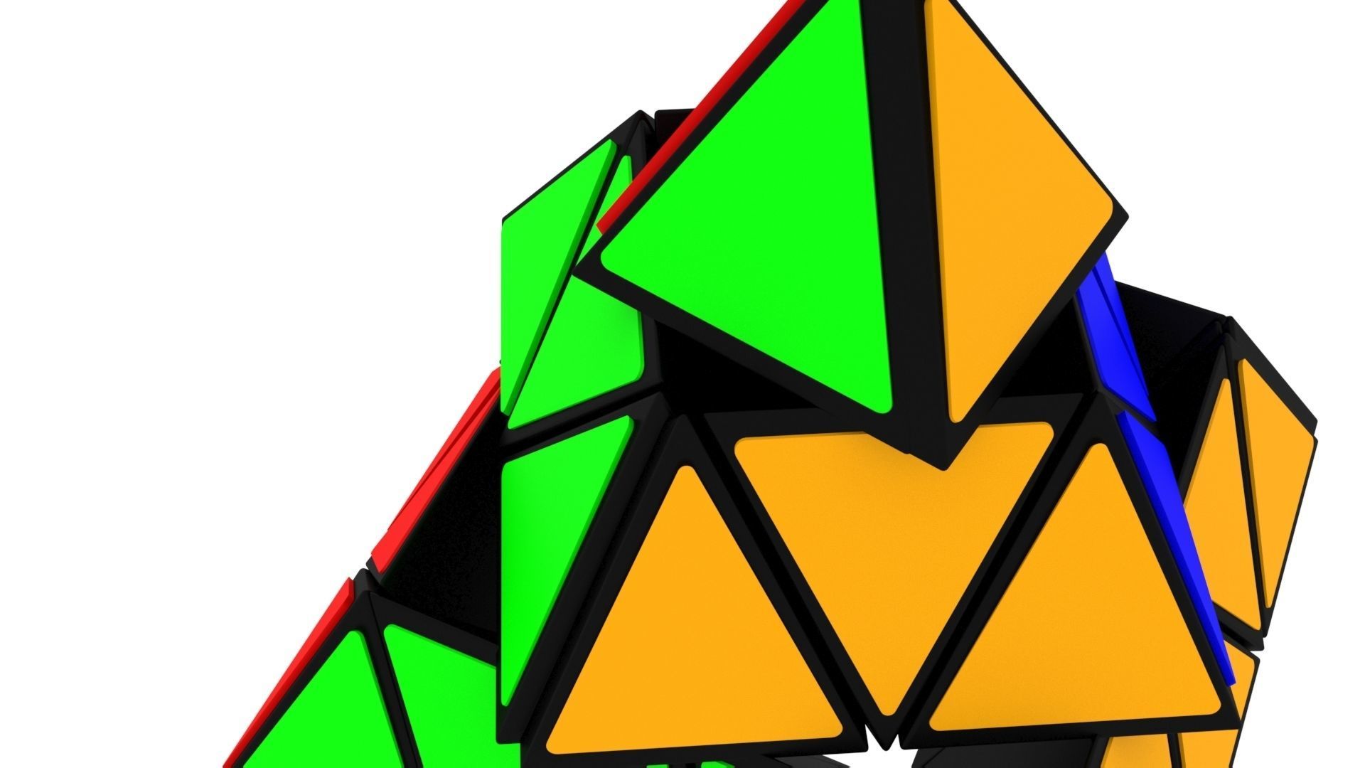 Pyraminx 3D model_9