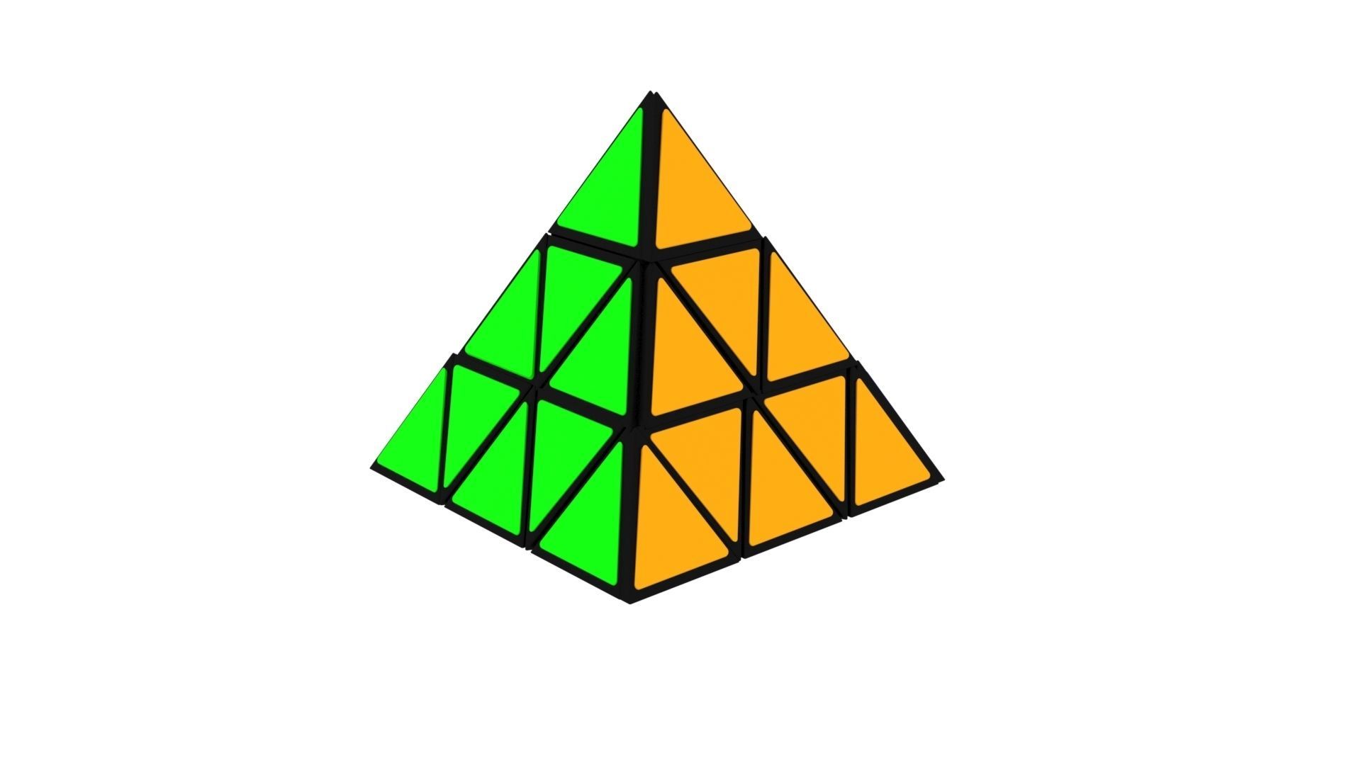 Pyraminx 3D model_2