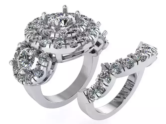 Oval  Floral Ring 1803  3D print model