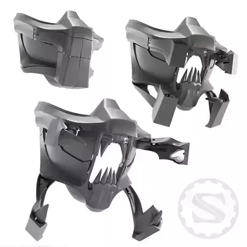 The Predator Inspired Mechanized Mask  3D print model