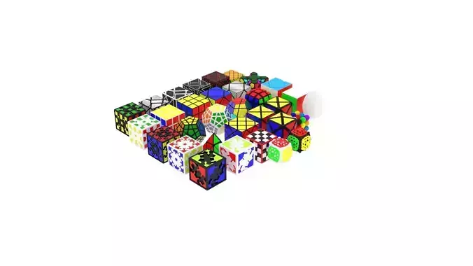 Mini Rubiks Cubes Set