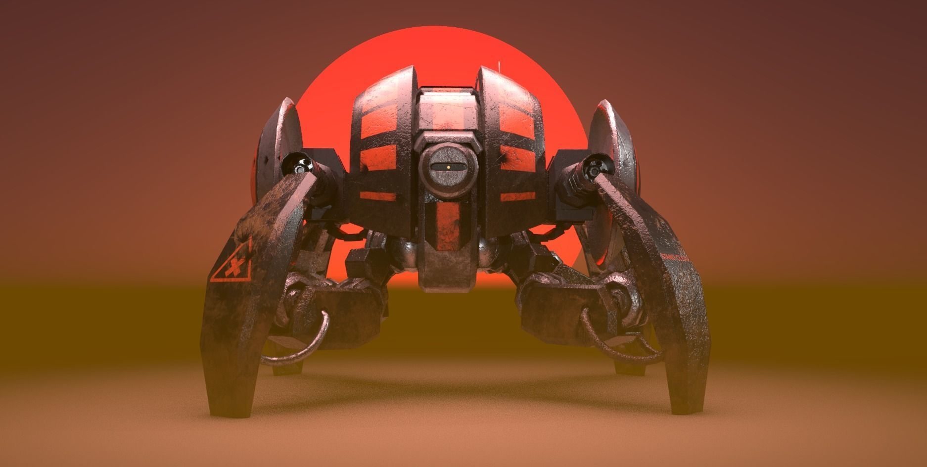 Crab Sentry Drone 3D model_3